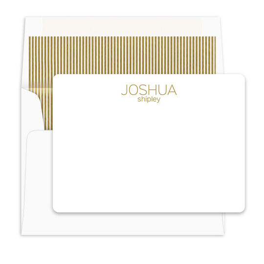 Coastal White Flat Note Cards